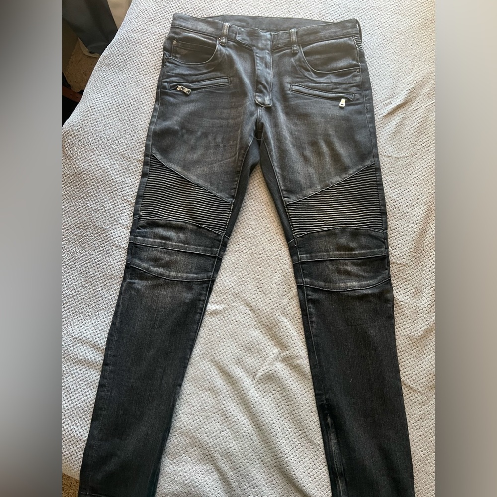 MNML biker denim pants